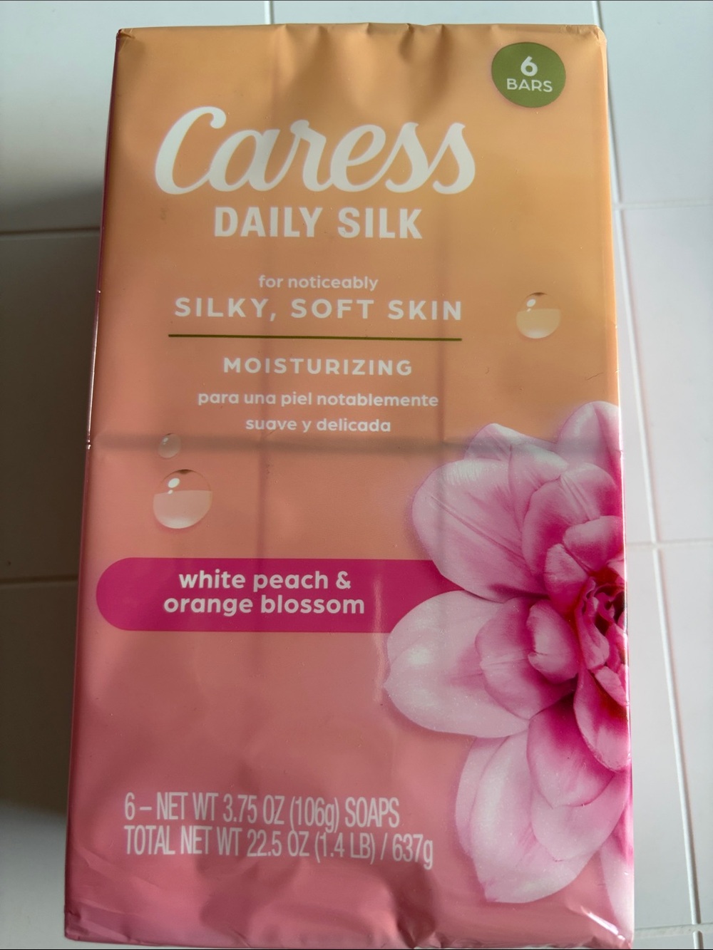 Caress Daily Silk 
6 Bar Package
White Peach & Orange Blossom
